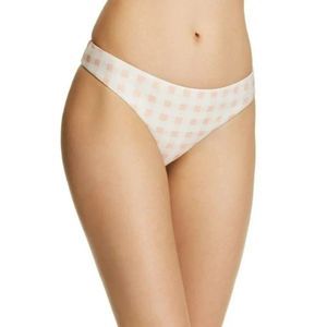 FOR LOVE & LEMONS Pink Checkered Bikini Bottom NWT Sz M